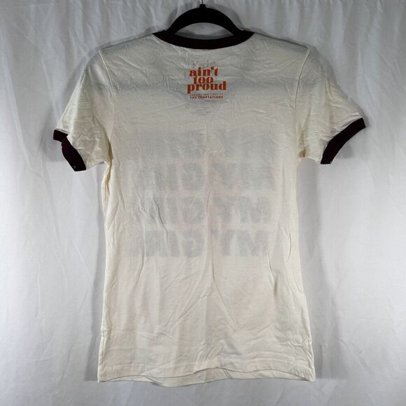 ain't too proud Temptations Shirt Women's Medium White Red Graphic Print - Picture 6 of 9